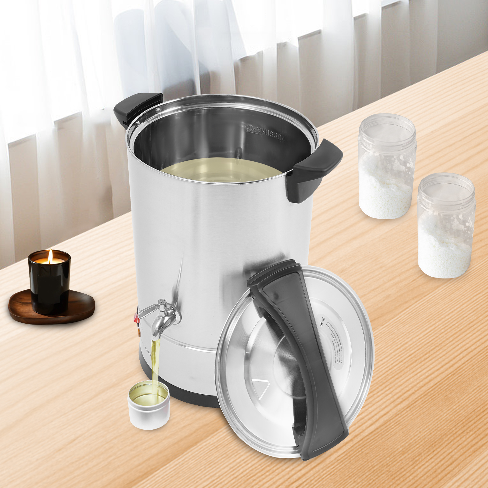 Candle Making Wax Melter - 1200 W Electric Wax Melter, 12