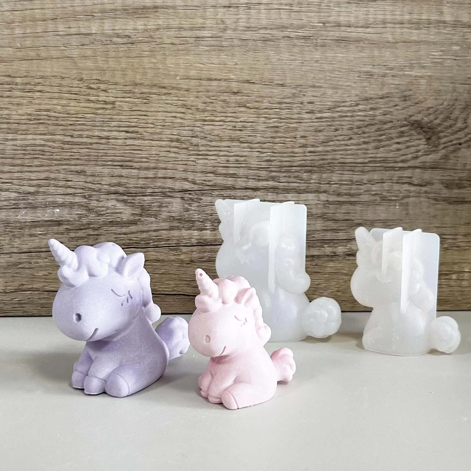 Candle Making Supplies - 3D Geometric Silicone Unicorn Cat Deer
