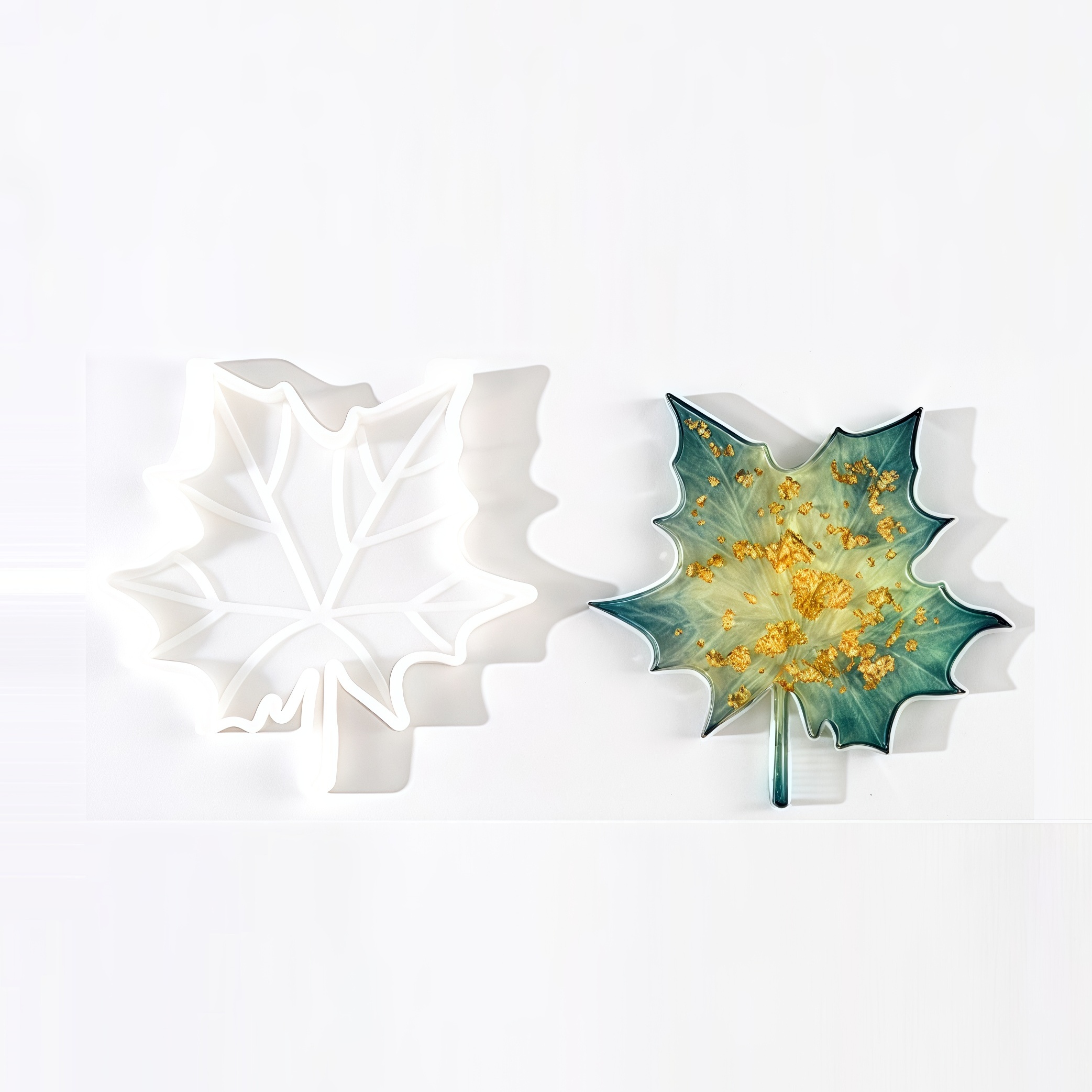 Candle Making Supplies - 1PC Maple Leaf shaped Silicone Mold,