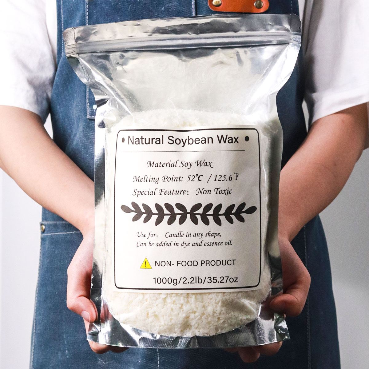 Candle Making Raw Material - 1KG Natural Soy Wax Granular Scented