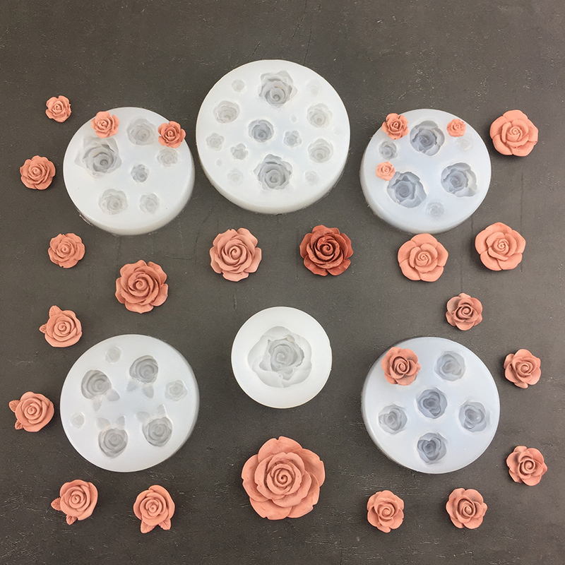 3D Rose Flower Shape Leaf Sili - Candle Making Supplies review and price