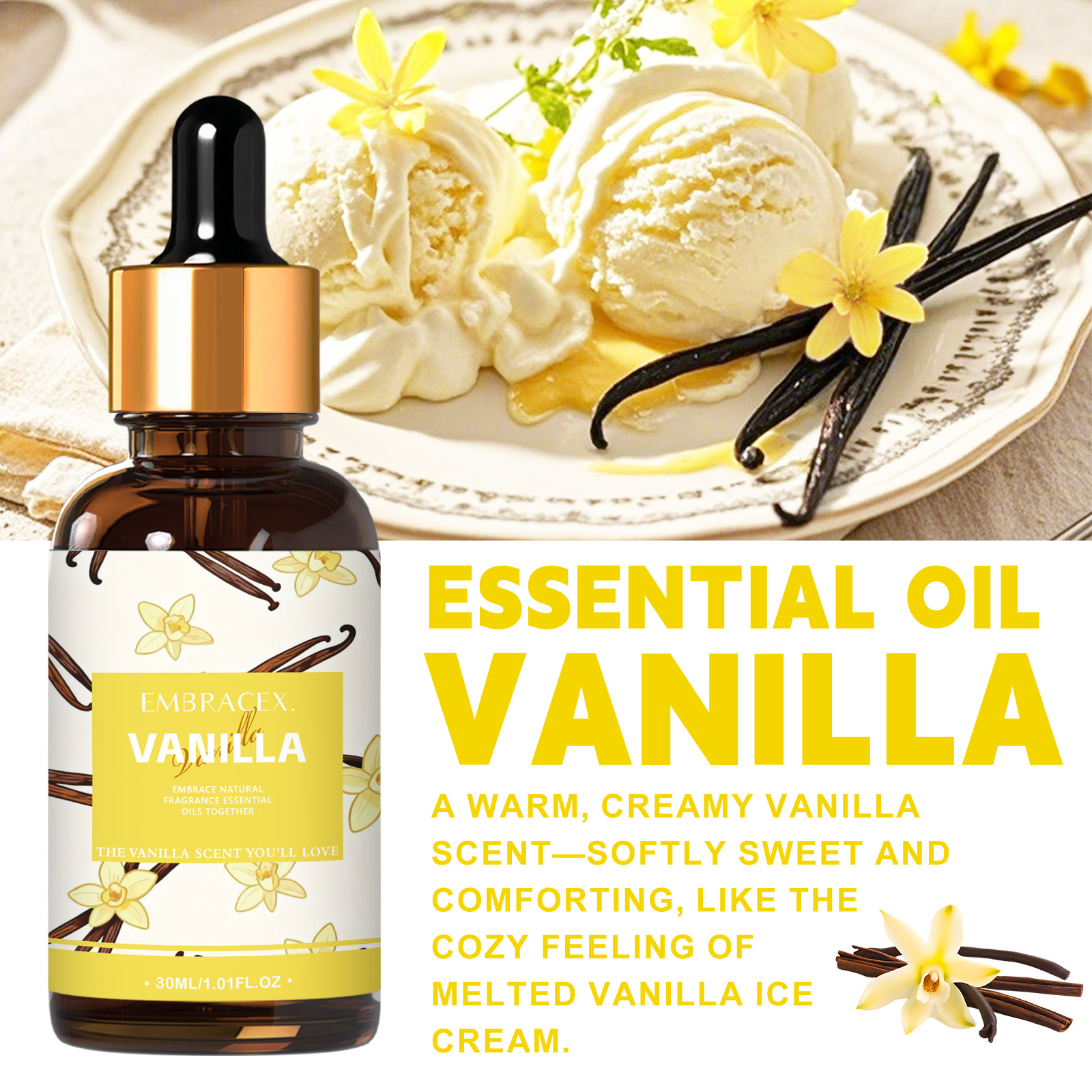 30ml Vanilla Essential Oil Per - Candle Making Raw Material review and price