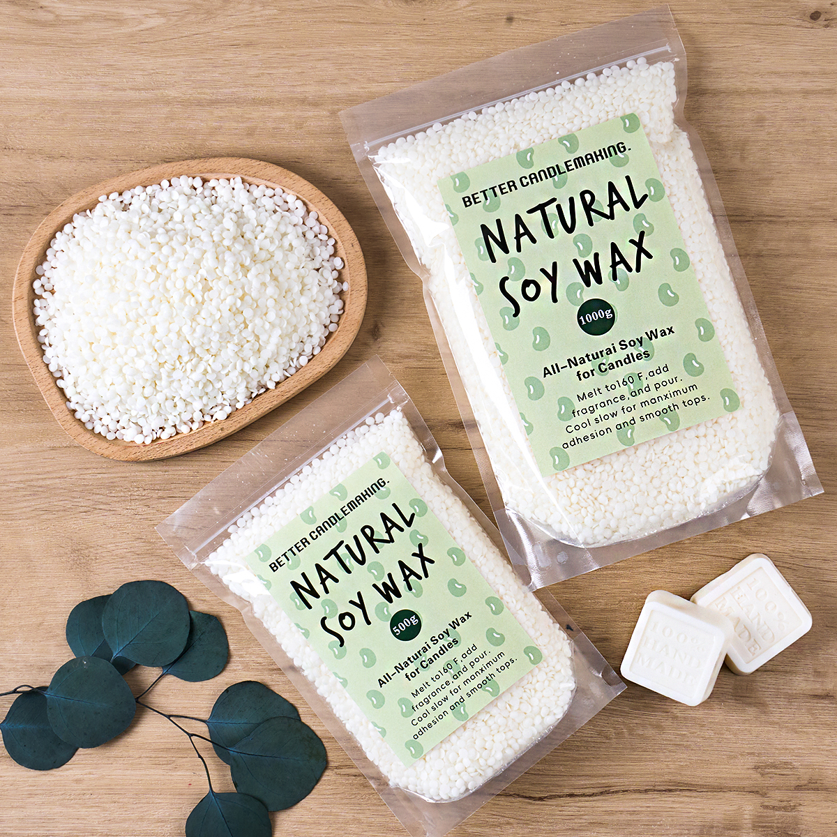 500g/1000g Natural Soy Wax DIY - Candle Making Raw Material review and price