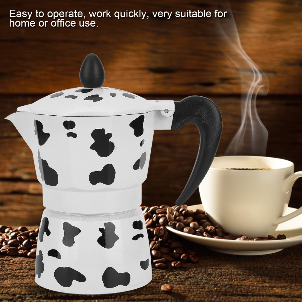 Coffee Brewing Milk Cow Color  - Pour Pot Aluminum review and price