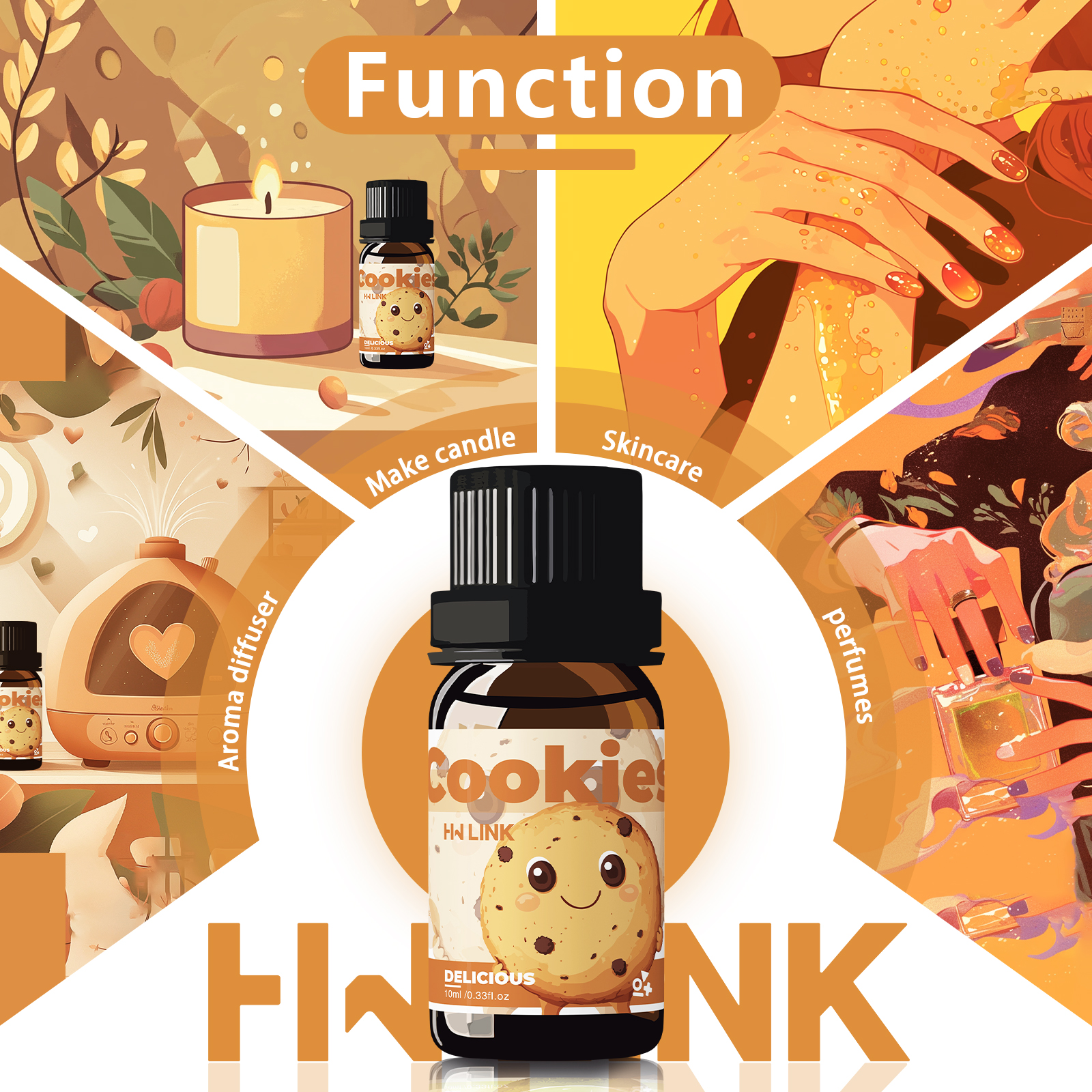 10ml Cookies Essential Oils Pe - Candle Making Raw Material review and price