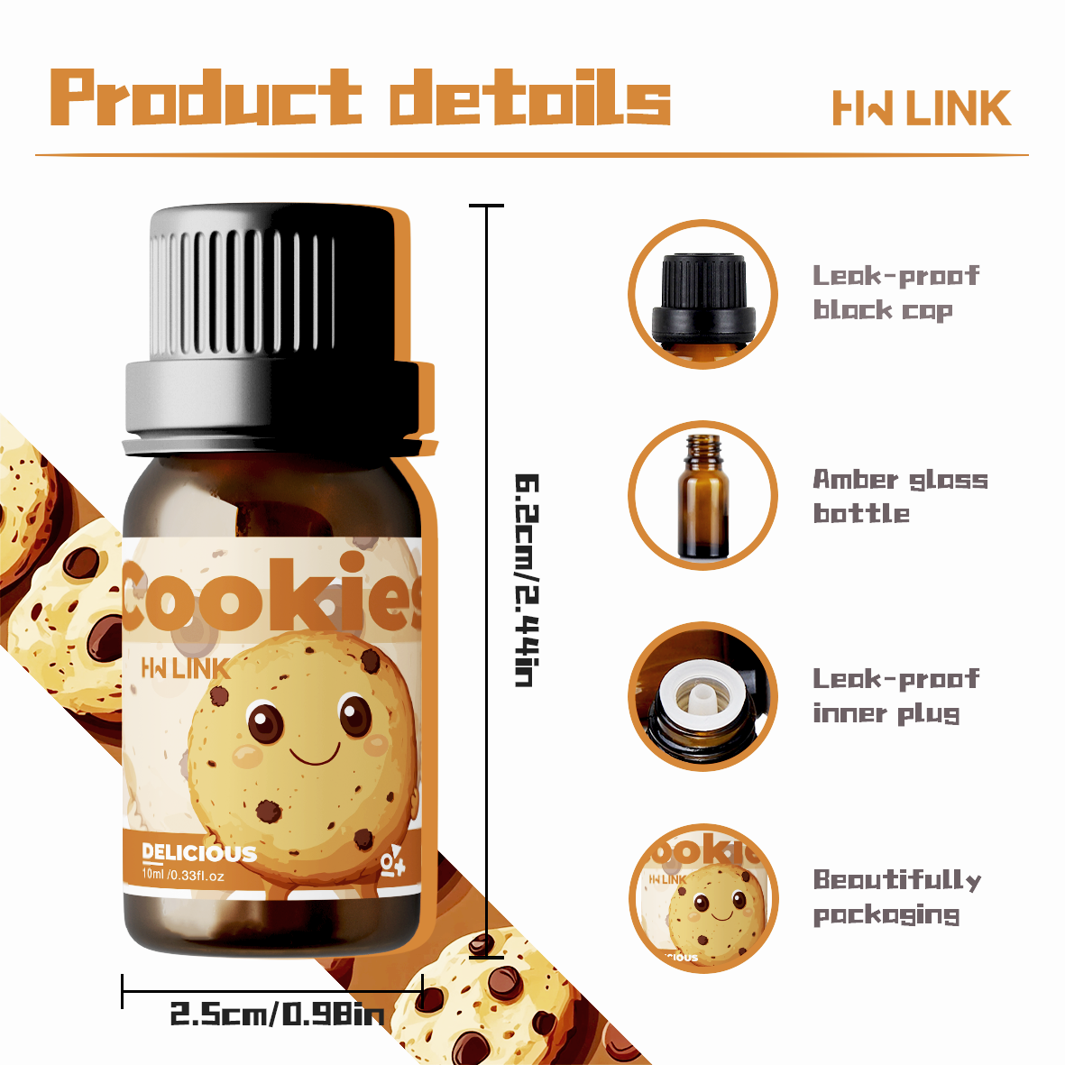 10ml Cookies Essential Oils Pe - Candle Making Raw Material review and price