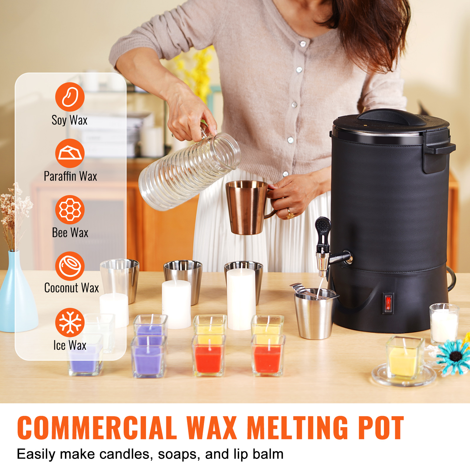 6.5L 10L Wax Melter for Candle - Pour Pot Aluminum review and price