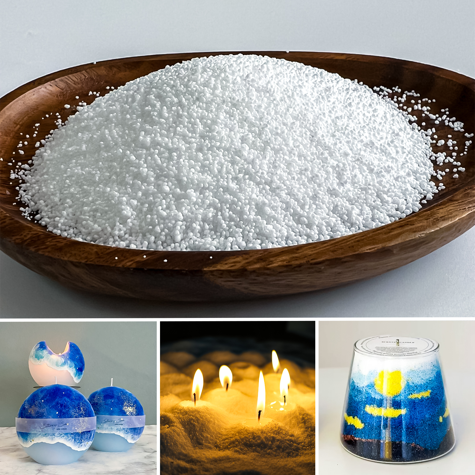 500g-1kg Sand Wax Ice Flower W - Candle Making Wax Melter review and price