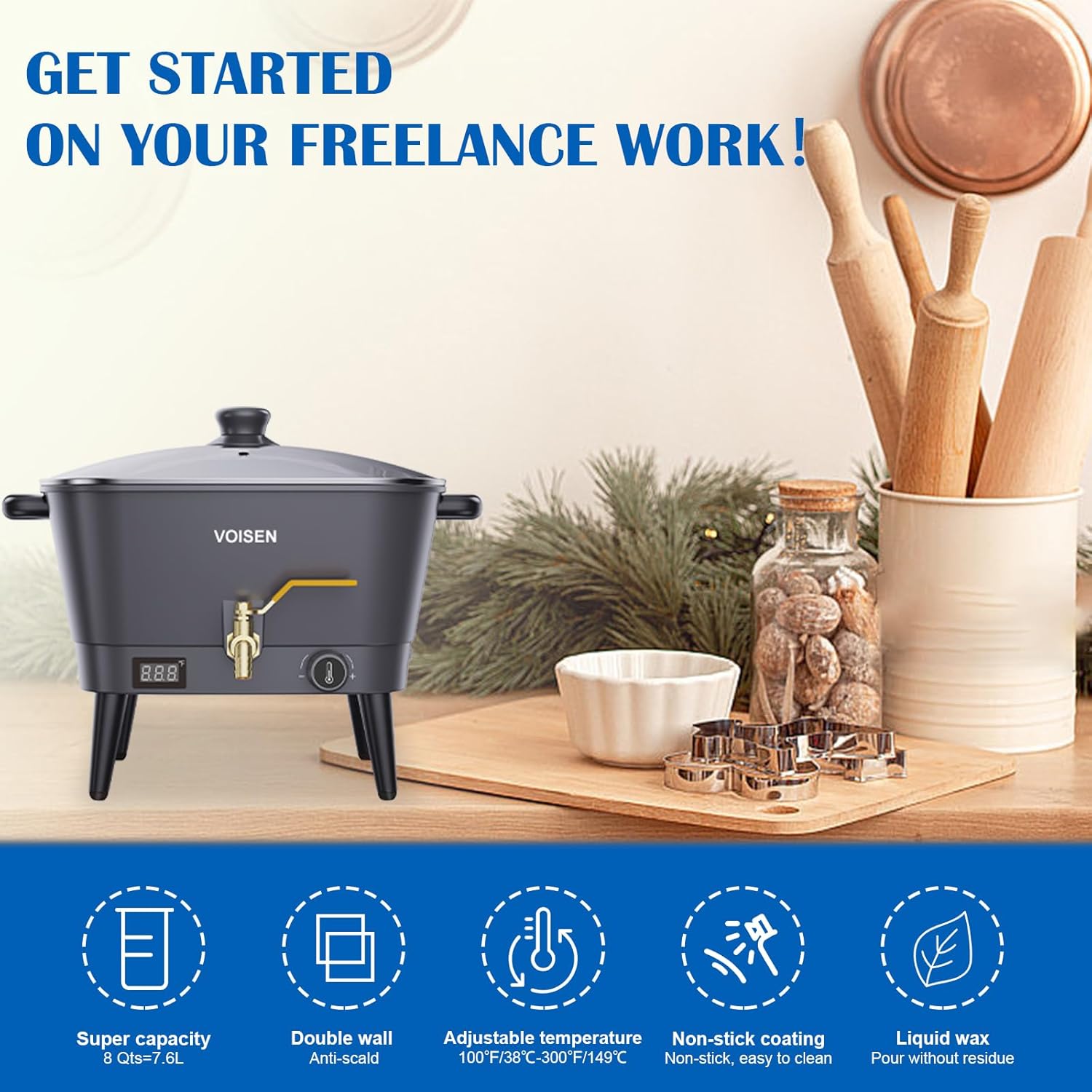 8Qt Electric Wax Melter for Ca - Candle Making Wax Melter review and price