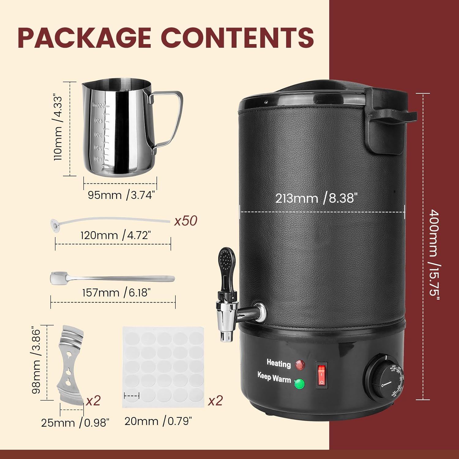 8L Electric Wax Melter for Can - Candle Making Wax Melter review and price