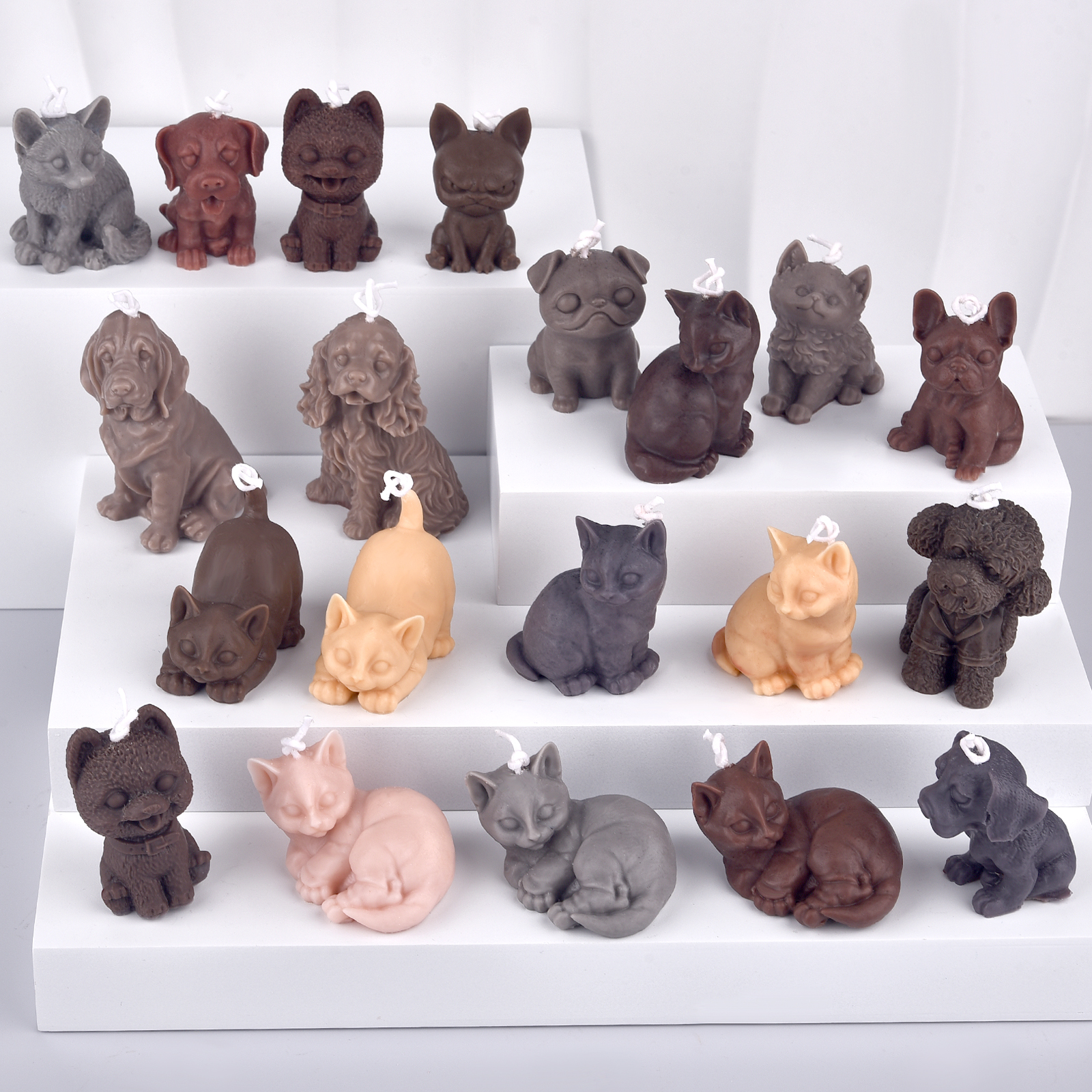 3D Dogs Cats Silicone Mold For - Candle Making Supplies review and price