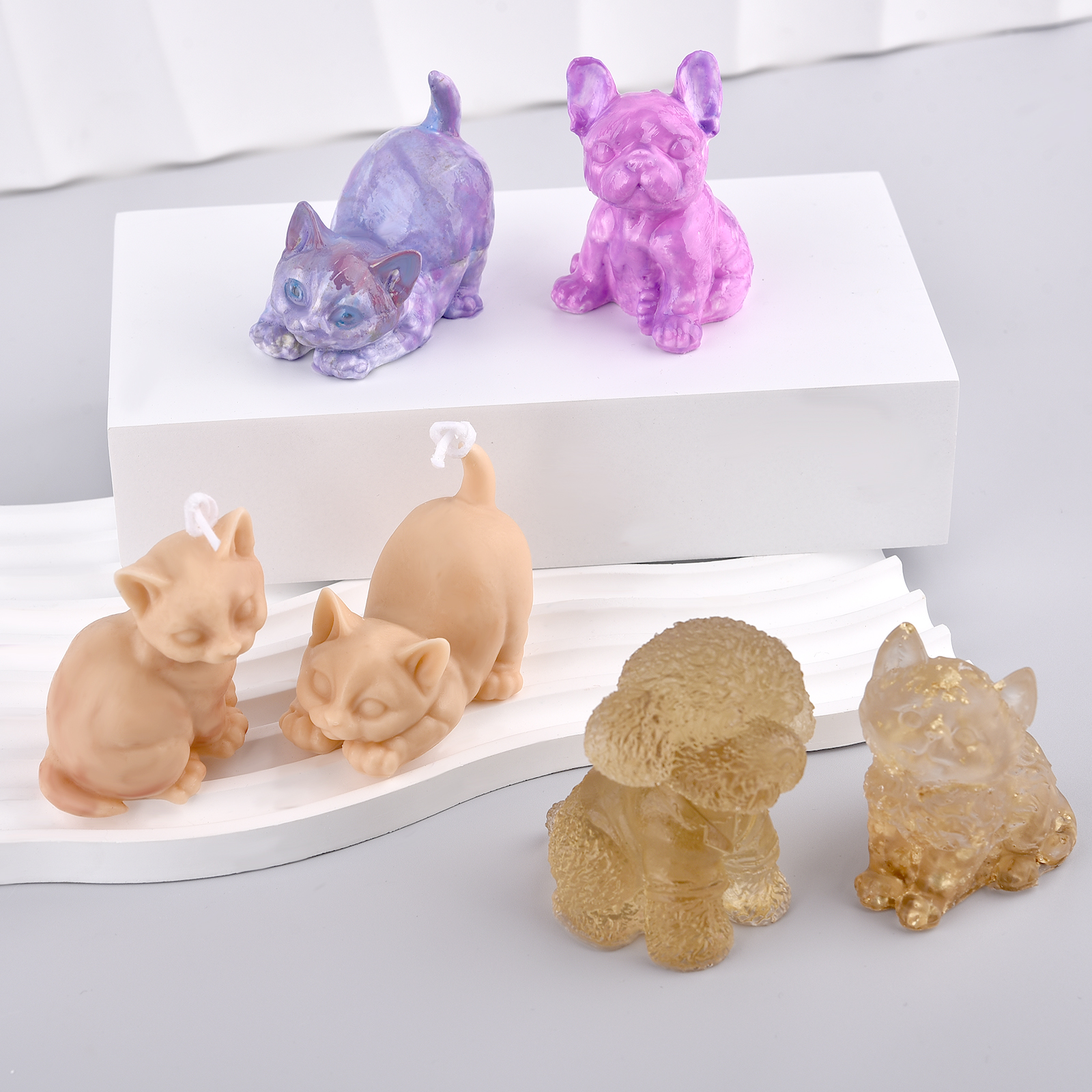 3D Dogs Cats Silicone Mold For - Candle Making Supplies review and price