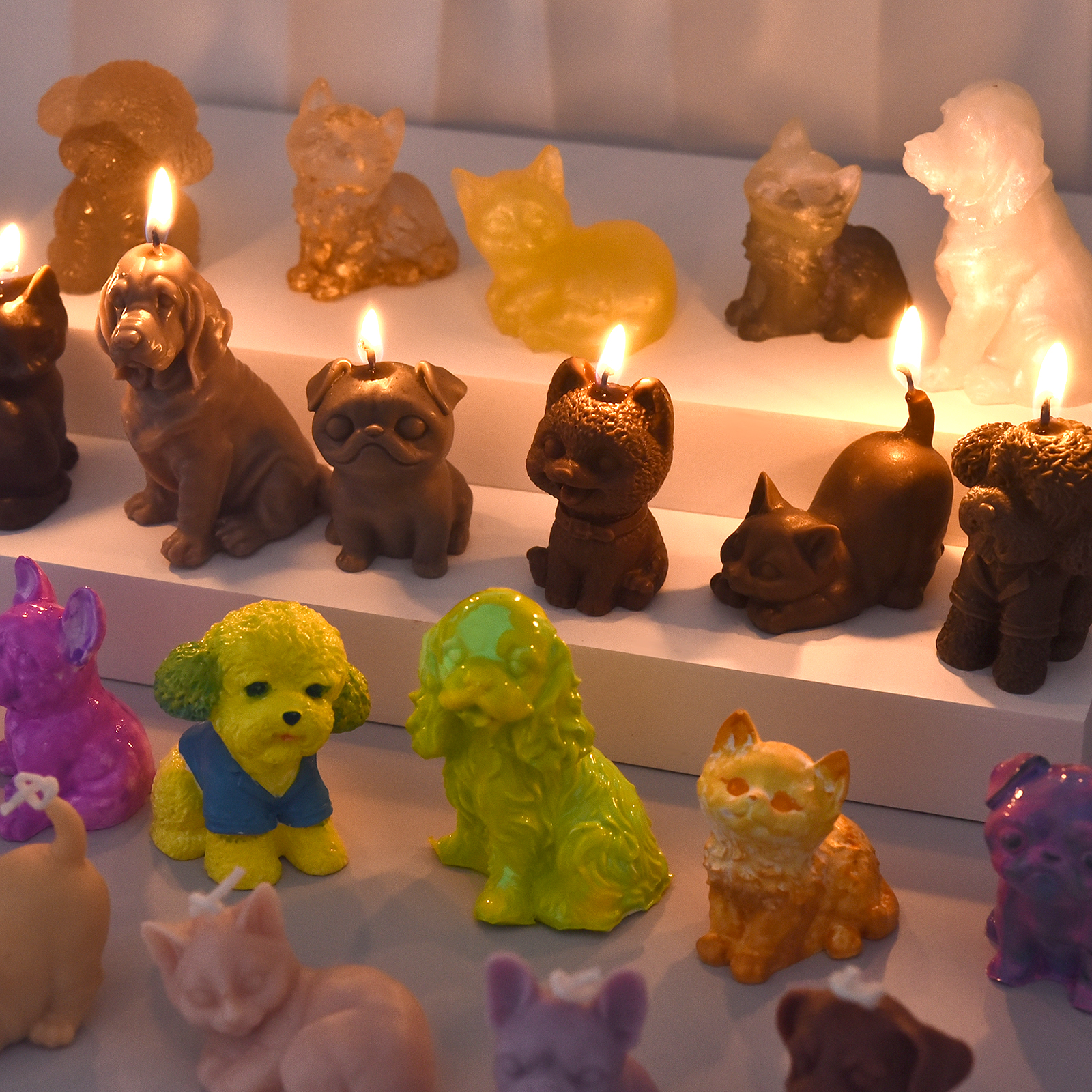 3D Dogs Cats Silicone Mold For - Candle Making Supplies review and price
