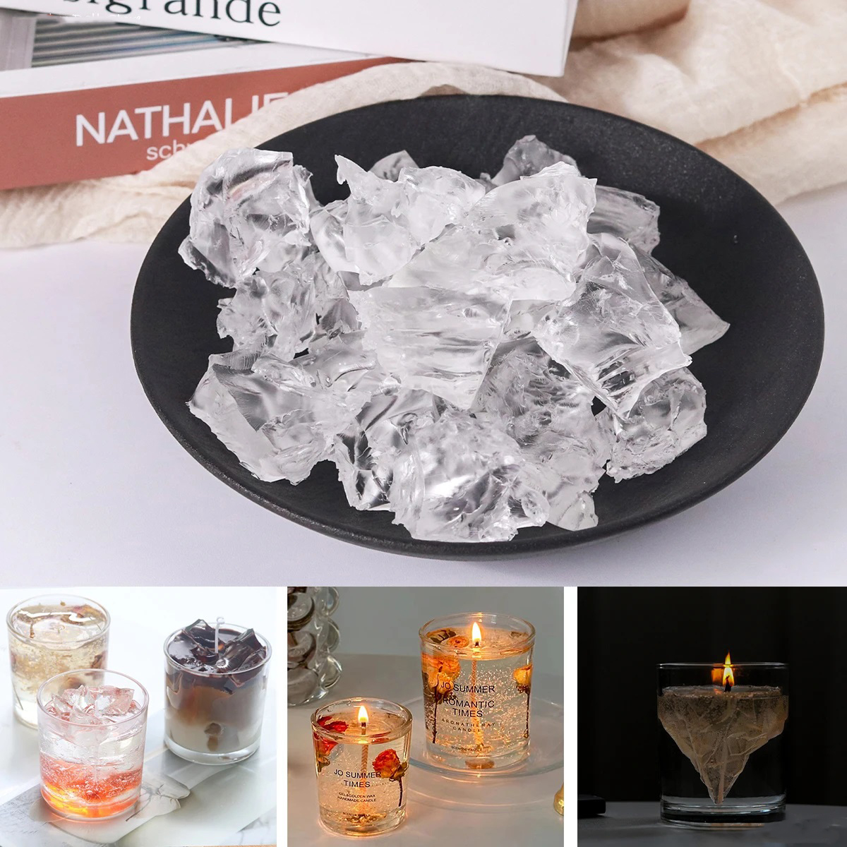 100G 7Colors Jelly Wax DIY Han - Candle Making Raw Material review and price