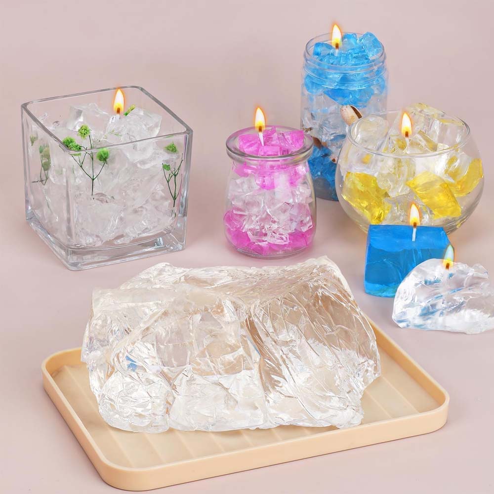 100G Blue Clear Wax for Candle - Candle Making Raw Material review and price