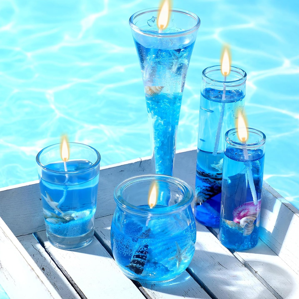 100G Blue Clear Wax for Candle - Candle Making Raw Material review and price