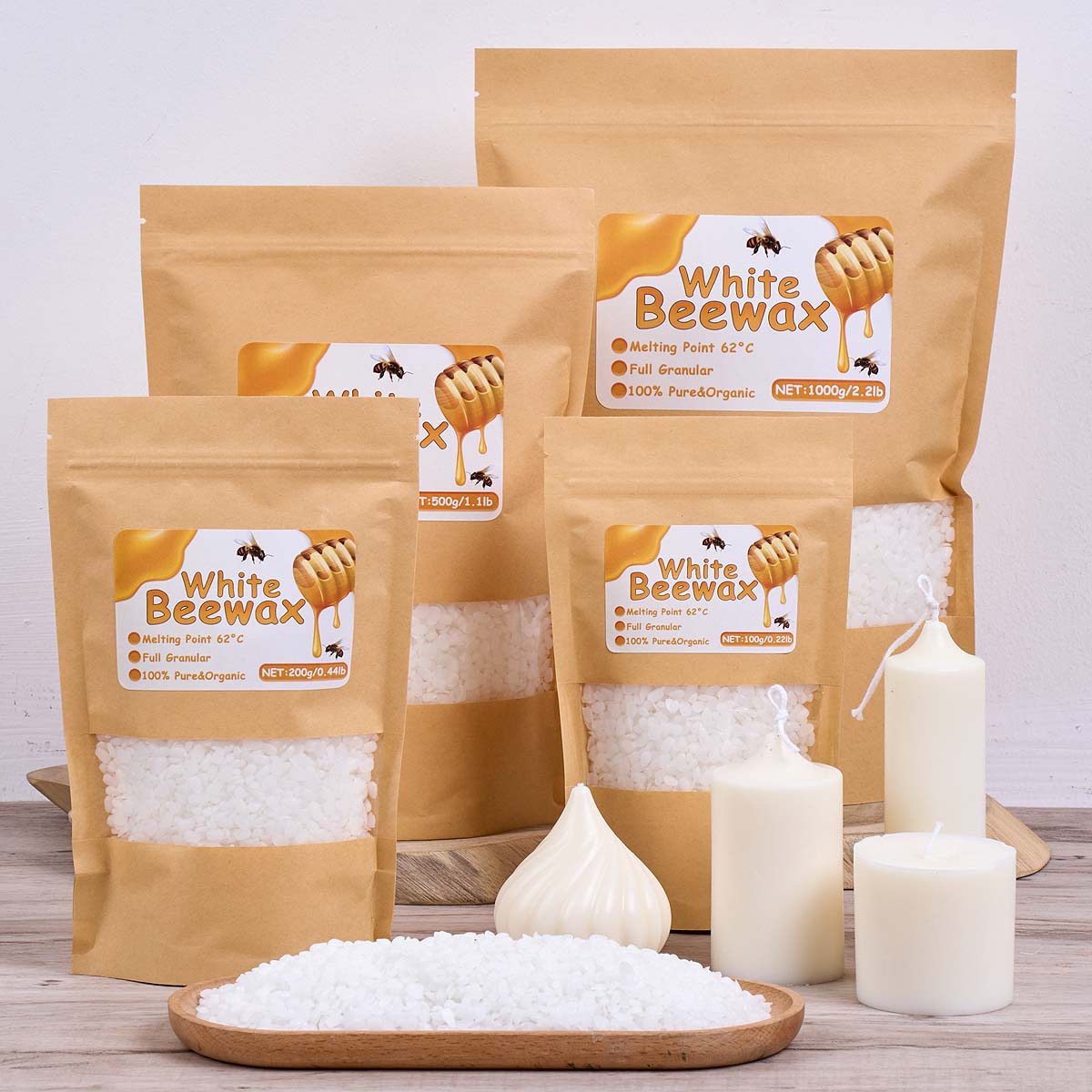 White Beeswax Pure Natural Gra - Candle Making Raw Material review and price