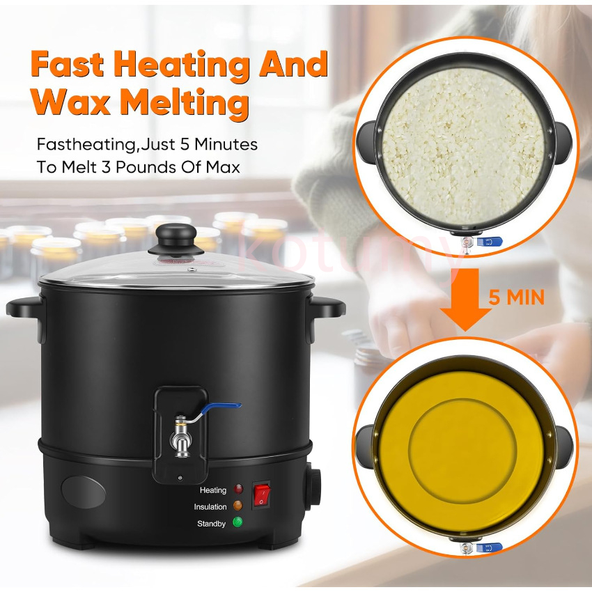 EU US Plug Electric Melting Ca - Candle Making Wax Melter review and price