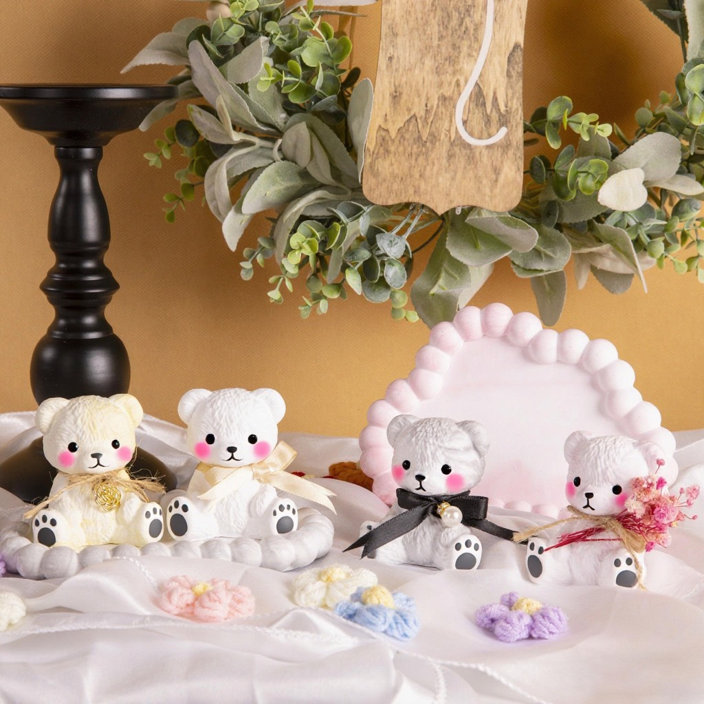 3PCS Couple Bear Silicone Mold - Candle Making Supplies review and price