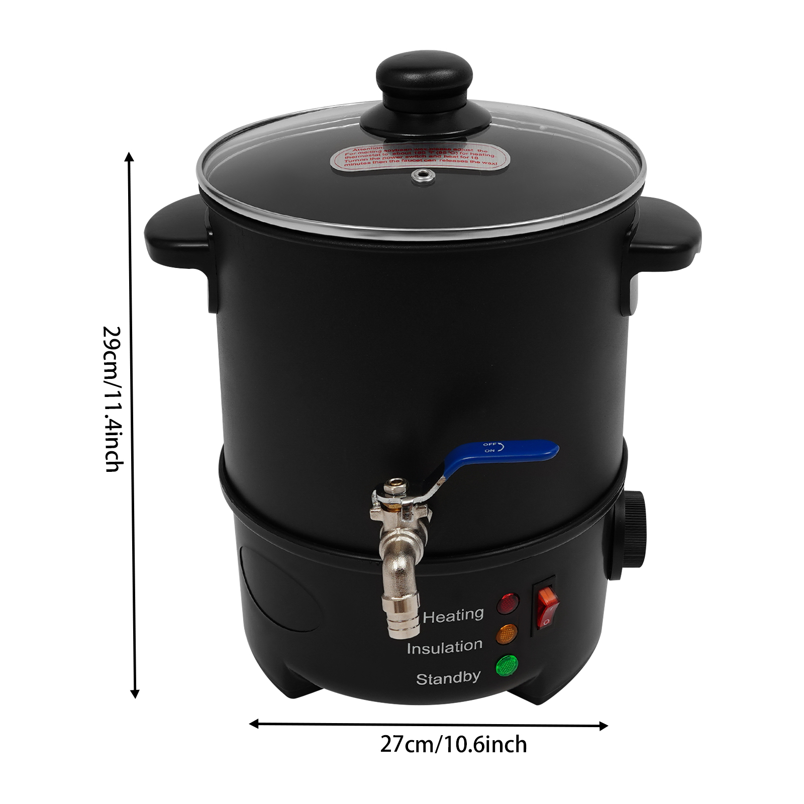 4L Electric Wax Melter, 600W 1 - Candle Making Wax Melter review and price